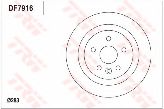 TRW DF7916 Brake Disc